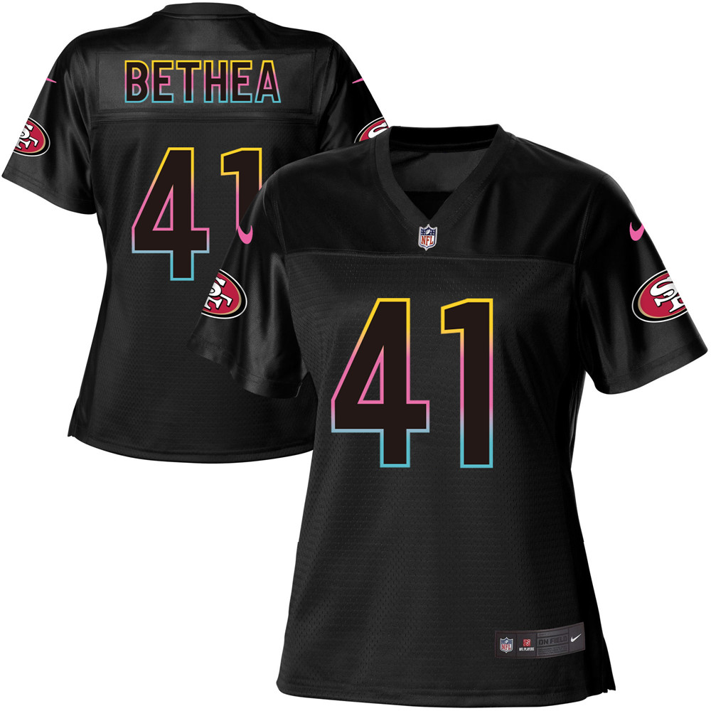 Women's Game Antoine Bethea Nike Jersey Black - #41 Fashion NFL San Francisco 49ers